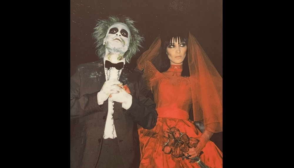 Bella Hadid and The Weeknd Slay Beetlejuice Couple’s Halloween Costume